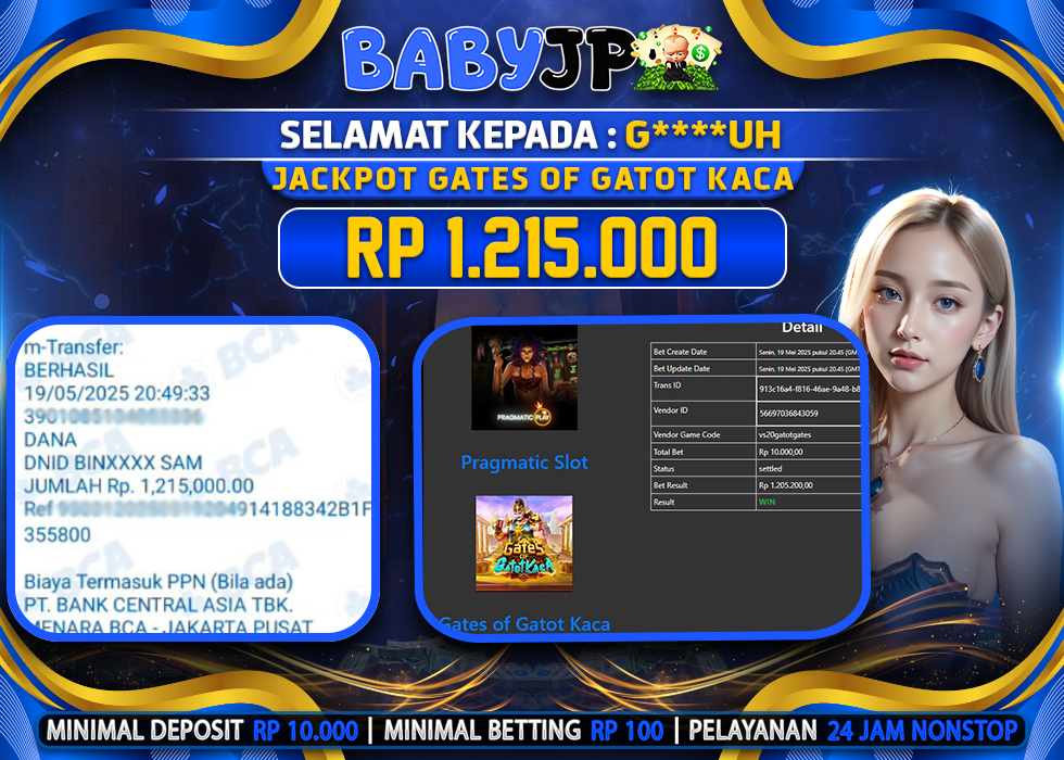 G****UH JACKPOT GATES OF GATOT KACA,-LUNAS